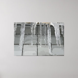 Impressão Icicle Stretch Canvas