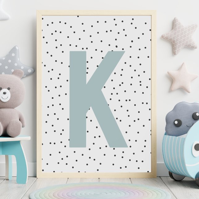 Impressão inicial personalizado | Moderno Monogram (Criador carregado)