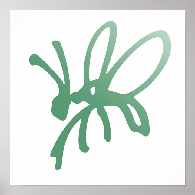 Impressão Inseto Verde (Frente)