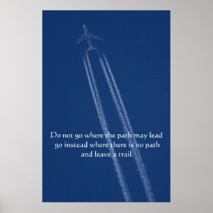 Impressão inspirador do avião de passageiros do