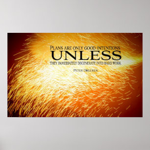 Impressão inspirador do poster do trabalho duro