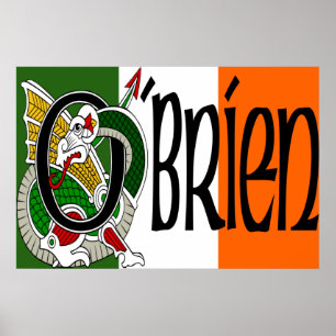 Impressão irlandês do poster da bandeira do drag
