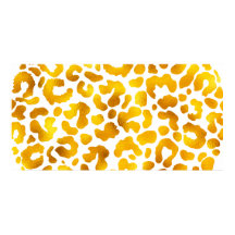 Impressão Leopardo Dourada e branca: Luxuosa e Chi