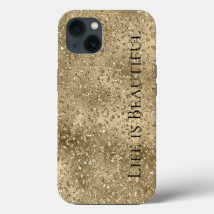Impressão Leopardo Glitzy Glitzy Dourada