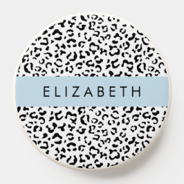 Impressão Leopardo, Manchas, Preto E Branco, Seu N