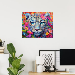 Impressão Leopardo-Neve, Papel Poster de Valor (Ma