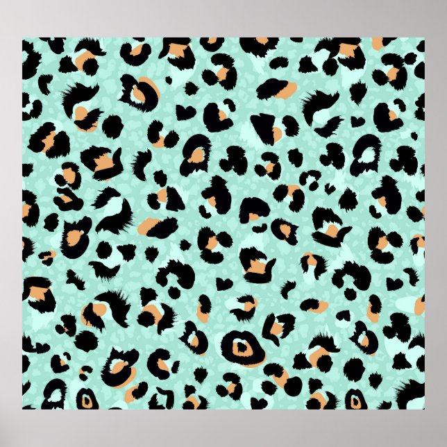 Impressão leopardo, padrão animal (Frente)