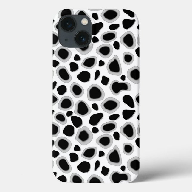 Impressão Leopardo - Preto e Branco (Verso)
