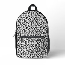 Impressão Leopardo Preto e Branco