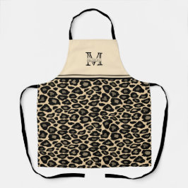 Impressão Leopardo Preto e Prolongado | Apron Mono