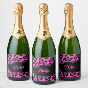 Impressão Leopardo Rosa e Púrpura
