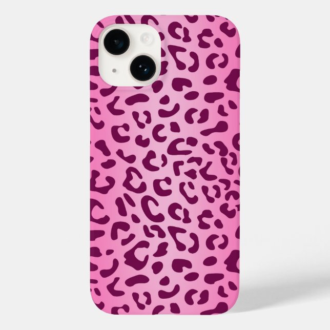 Impressão Leopardo Rosa-na moda (Verso)
