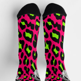 Impressão Leopardo Rosa Quente Psicopata