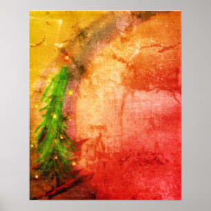 Impressão mágico brilhante das belas artes da