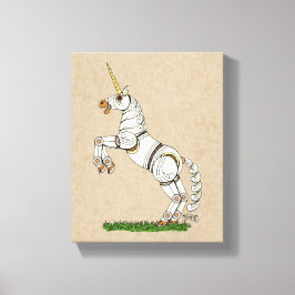 Impressão Mecânica Unicorn Canvas