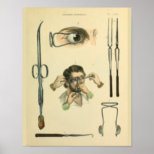 Impressão médico da arte da cirurgia do olho da