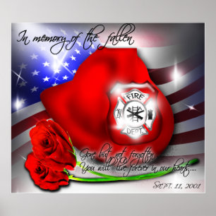 Impressão memorável do poster dos 9 /11 de