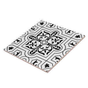 Impressão modelado do vintage estêncil preto e