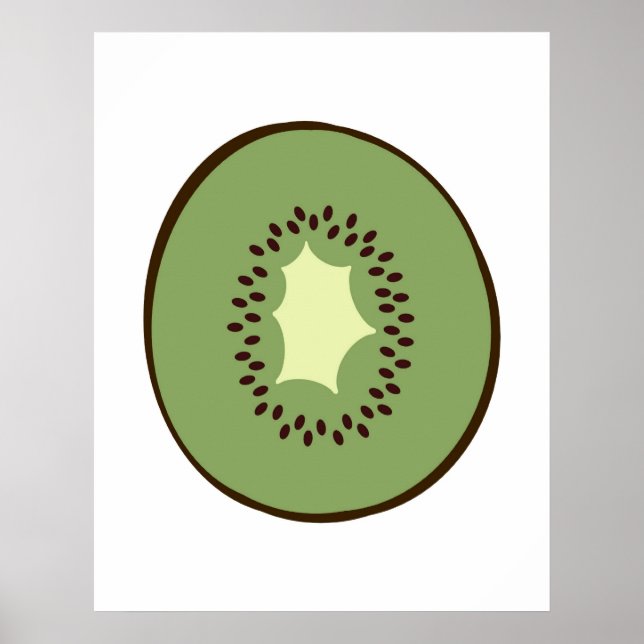 Impressão moderna de uma Fruta Kiwi para sua cozin (Frente)