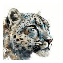 Impressão Moderna Wallarn da Neve Leopardo Personá