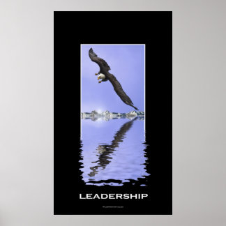 Impressão Motivacional LIDERSHIP da Águia Bald Ame