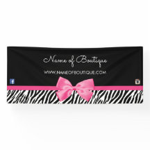 Impressão na moda da zebra e boutique cor-de-rosa