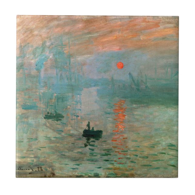 Impressão, nascer do sol por Claude Monet (Frente)