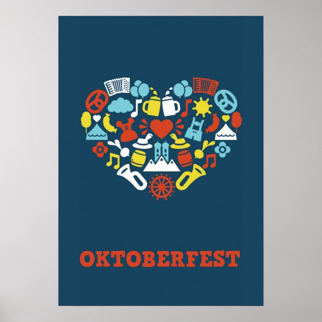 Impressão Oktoberfest (Azul) (Frente)