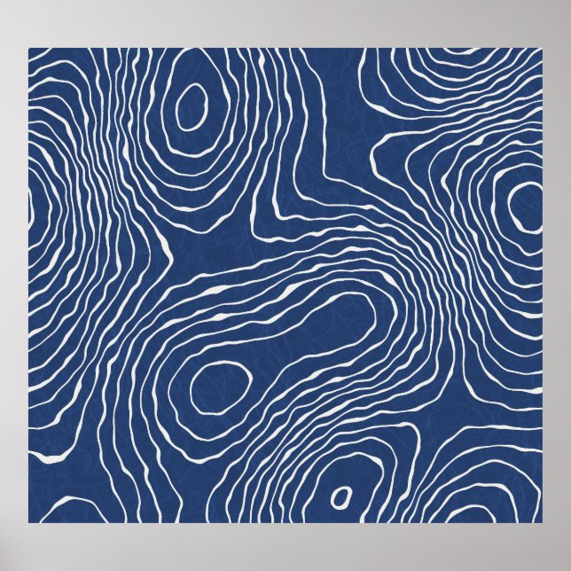 Impressão Orgânico Topográfico da Linha da Terra. (Frente)