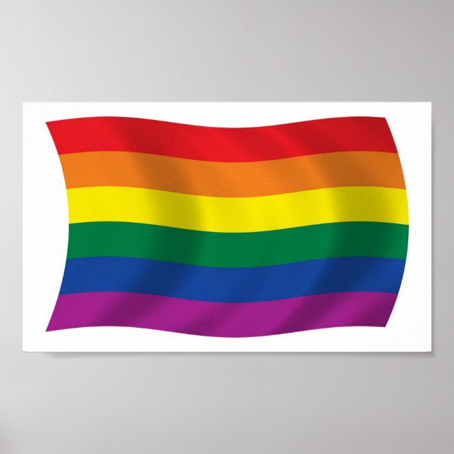 Impressão orgulho gay de Sinalizador Poster de Mov (Frente)