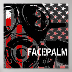 Impressão original da arte de FACEPALM