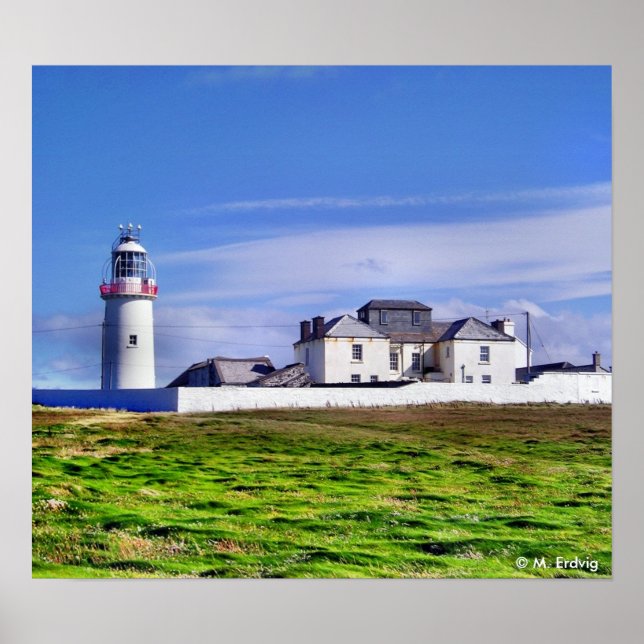 Impressão ou Poster de farol irlandês (Frente)
