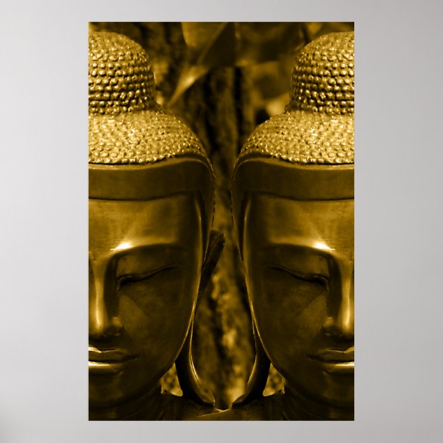 Impressão ouro Buddha (Frente)