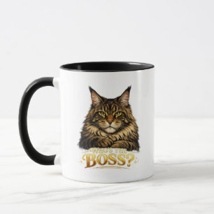 Impressão para uma caneca com um gato Maine Coon