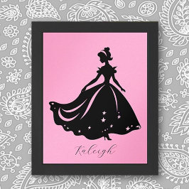 Impressão personalizada da Princesa Magia Sillouet