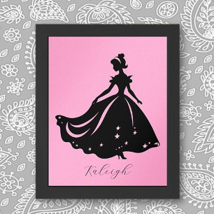 Impressão personalizada da Princesa Magia Sillouet