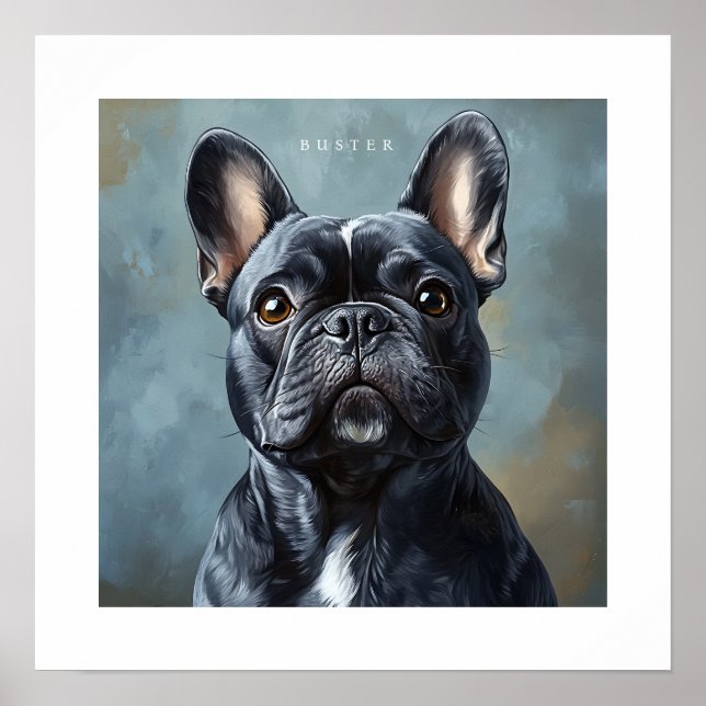 Impressão Personalizada de Bulldog Francês (Frente)