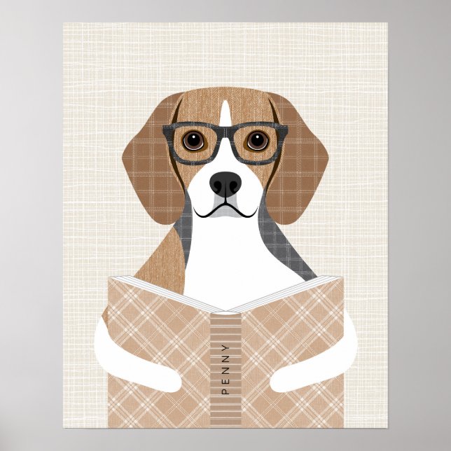 Impressão Personalizada de Cachorro Beagle (Frente)