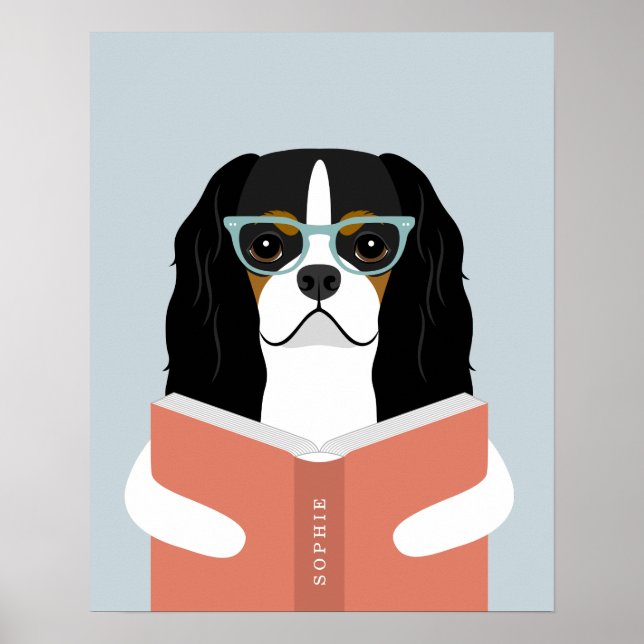Impressão Personalizada de Cachorro Cavalier (Frente)