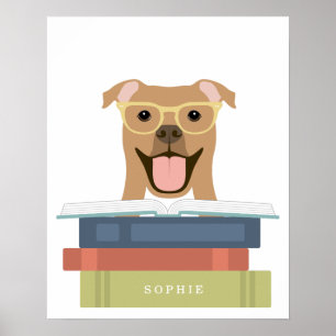 Impressão Personalizada de Cachorro Pitbull