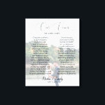 Impressão Personalizada de Casamento de Fotografia<br><div class="desc">Design moderno e elegante imprimiu Foto personalizada Casamento e janelas Tela impressa que pode ser personalizada com seu texto. Clique no botão "Personalizar" e use nossa ferramenta design para modificar este modelo. Veja a Design de Arte Gráfica para outros produtos que combinam com este design!</div>