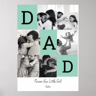 Impressão personalizada de foto do papai, presente