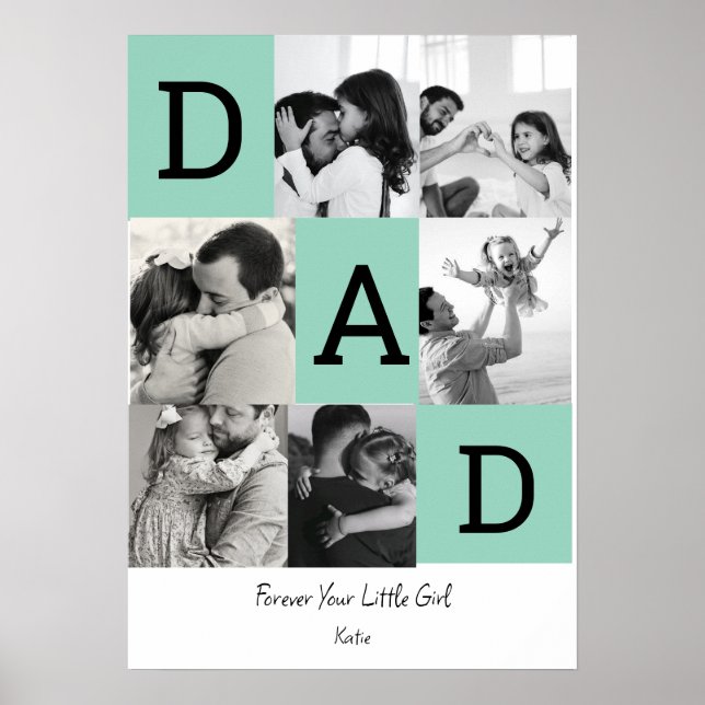 Impressão personalizada de foto do papai, presente (Frente)