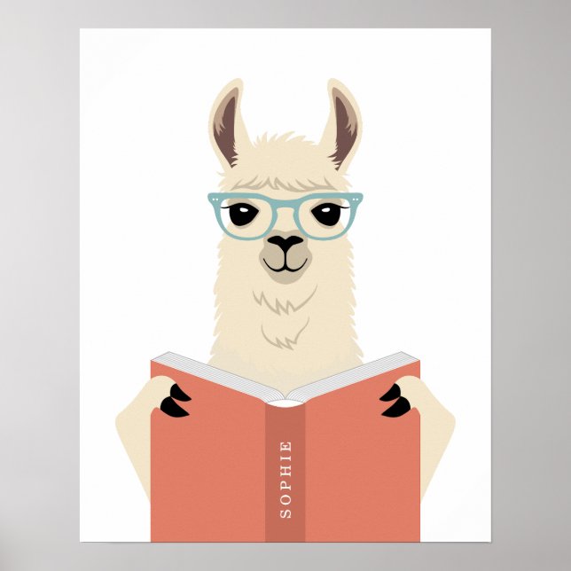 Impressão Personalizada de Lhama (Frente)