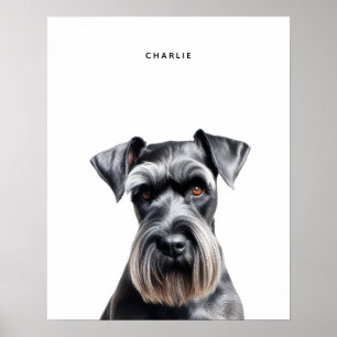 Impressão personalizado do Schnauzer Standard