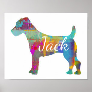 Impressão personalizado Jack Russell Terrier Art