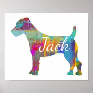 Impressão personalizado Jack Russell Terrier Art