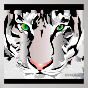 IMPRESSÃO PERSONALIZADO - TIGER-WHITE/CINZA