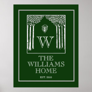 Impressão personalizável de parede da família em v