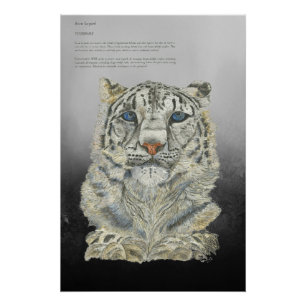 Impressão Pintado Pintado com a Mão poster-Leopard